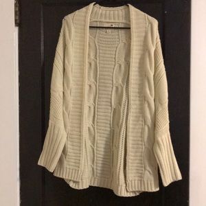 Cream Sweater Cardigan
